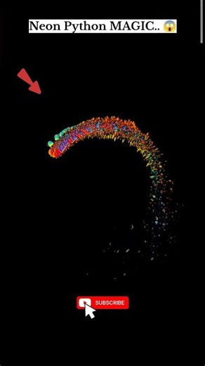 #python #coding Neon Python Magic 🐍✨ | Crazy Spiral Effect in Seconds #youtubeshorts #css #developer