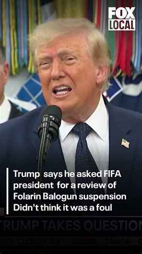 Trump says he asked FIFA president to review Folarin Balogun's World Cup suspension | FOX 10 Phoenix