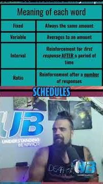 Reinforcement Schedules Broken Downnnn