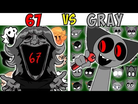 ALL 67 VS GRAY TEST | FNF Character Test | Gameplay VS Playground