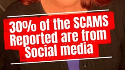 30% of people who said they got scammed last year said it happened on social media