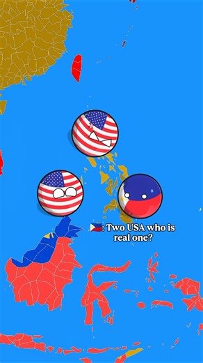 Which is real USA 🇺🇲? 😱💀 #countryballs #geography #viralshorts