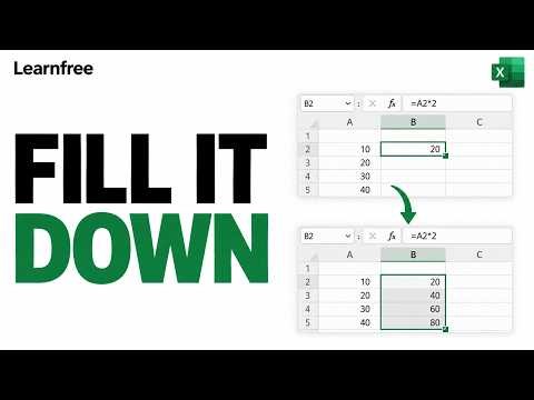 How to Copy a Formula Down in Excel Fast