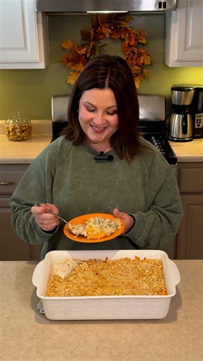 This chicken casserole has been watched and shared over **12 million times**, and it still means so much to me every time someone makes it. It’s one of those recipes that feels simple, cozy, and familiar — the kind people ask for after one bite. I make this when I want dinner to feel comforting without being complicated, and it’s always one my family and friends look forward to. It’s easy to prep, easy to share, and perfect for carrying along when someone needs a warm meal. 👉Shop My Fiesta 9x13