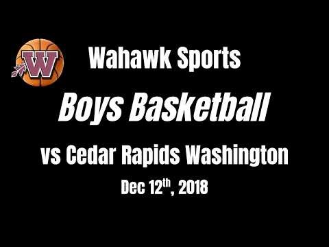 Waterloo West Boys Basketball vs CR Washington (Dec 12th, 2018)
