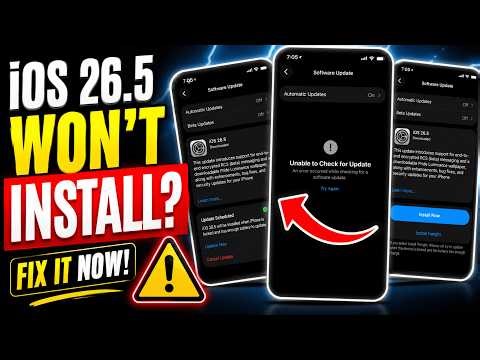 iOS 26.5 Install Problems? FIX It Now! ⚡