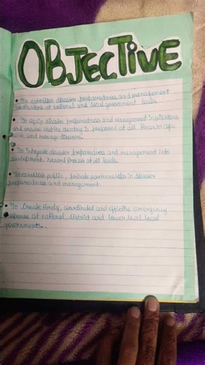 Disaster management project for class 9th