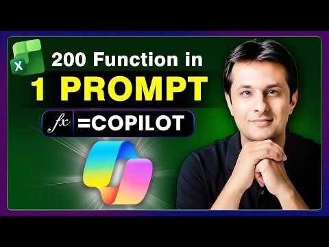 200 Excel Functions in 1 Prompt! Excel Copilot Explained (2026)