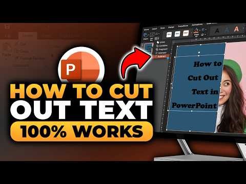 How To Cut Out Text in PowerPoint (FAST & EASY) | 100% WORKS | NO Yapping, To The Point!