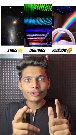 Stars⭐, Lightings & Rainbow 🌈 In Your Hands 😱 #shorts