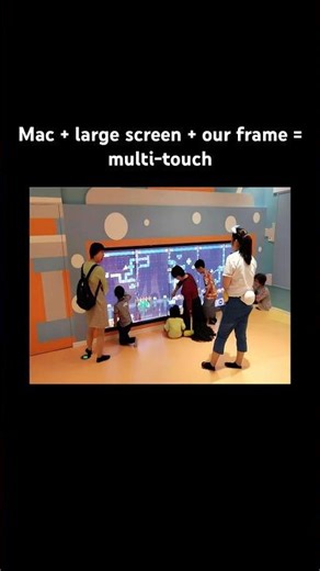 Mac + large screen + our frame = multi-touch
