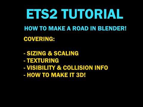 ETS2/ATS Mod Tutorial: How to make a road in Blender!
