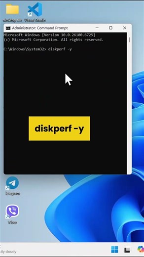 Computer running slow? Use DISKPERF -Y command