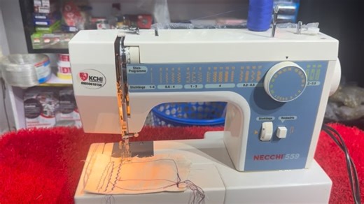 KCHI INTERNATIONAL LIMITED on Instagram: "Tokunbo (not brand New) Electric only Table top sewing machine NECCHI Model : 559 Heavy Duty Iron body SPECIFICATIONS Straight stitch Stretch stitch Zigzag stitch Blind hem stitch Tricot zigzag stitch Overlock stitch Overlock Stretch Decorative stitches 4-step buttonhole ACCESSORIES Needles Bobbins Seam ripper 90,000 Naira"