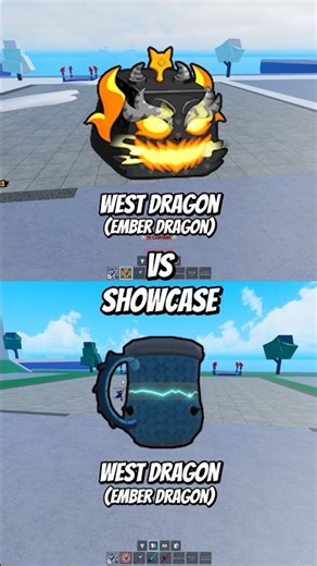 Eclipse West Dragon vs Ember West Dragon #bloxfruit #roblox #dispecs #bloxfruits