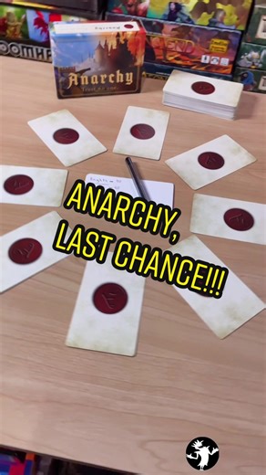 Last chance to get this new deduction game on kickstarter. There is only a few days to get preorder your copy! If you need help with anything, feel free to message me or the creator of the game @Anarchy! Also will have the games pinned, if you want to learn more! #boardgames #kickstarter #tabletop #socialdeductiongame #werewolfgame This video is Sponsored 🥳