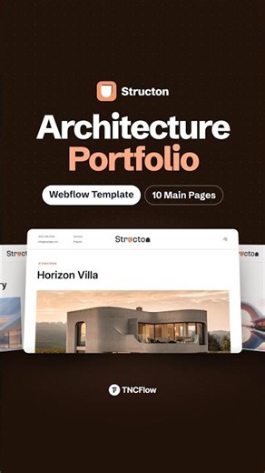 Architecture & Design Agency Website Template for Webflow & Astro | Structon