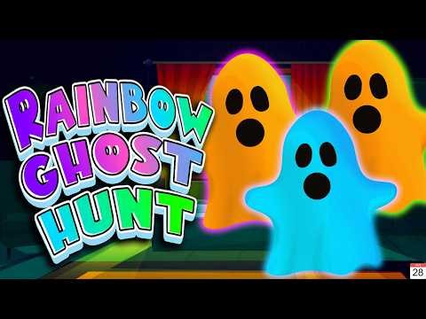 Halloween Rainbow Ghost Hunt Freeze Dance | Brain Break Party | Spooky Minions Run | Monster Hunt