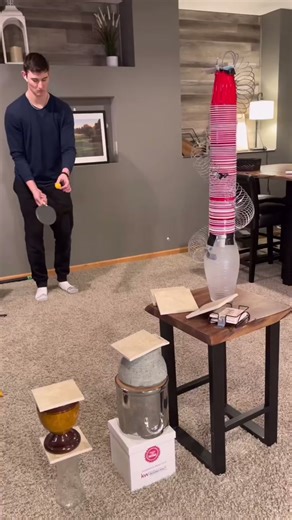 Creative indoor ping pong trick shots you have to see