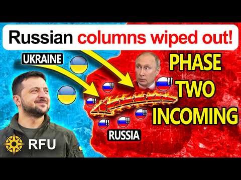Ukraine prepares follow-up strike as Russian column explodes
