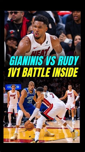Giannis went at Rudy 1v1😤