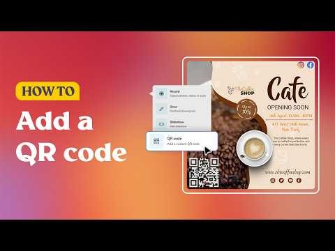 How to add a QR code