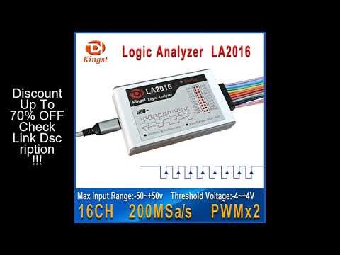 Kingst LA2016 USB Logic Analyzer 200M max sample rate,16Channels,10B samples, MCU,ARM,FPGA debug too