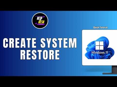 How to Create a System Restore in Windows 11 ?