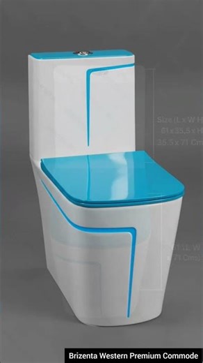 Brizenta Western Premium Ceramic Commode