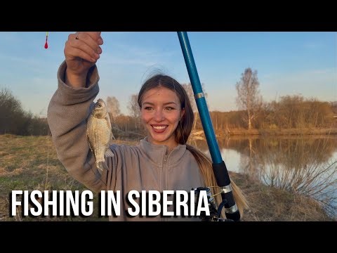 Day in Rural Russia: Fishing for Dinner, Farm Animals & Simple Living🏡