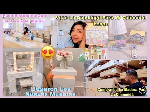 Llegaron Los Muebles 😍Ya Estoy Completando Mi Colección🏠Comprando El Material Para La Chimenea 