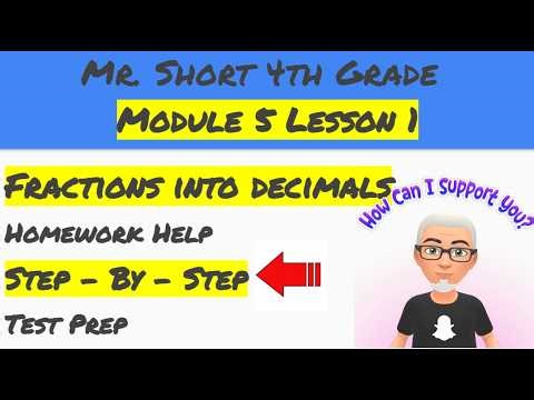 Module 5 Lesson 1 Eureka Math Homework Help (4th Grade)