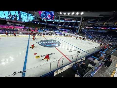 Best Winter Classic Drone Shot Ever? Probably! See the ice before the game 🚁❄️🏒