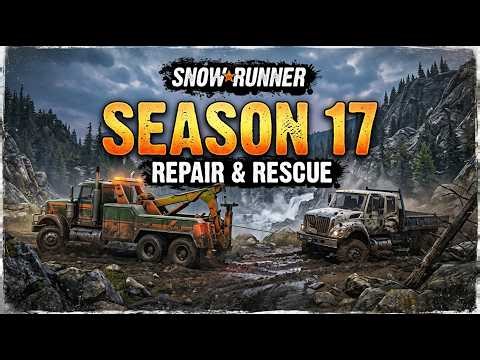 Snow Runner Season 17 - Repair & Rescue Live with Darmaan Gamer