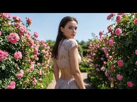 Seductive Glance in the Rose Garden