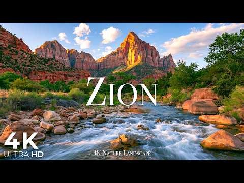 Zion National Park 4K | Stunning Canyons, Mountain Views & Scenic Nature