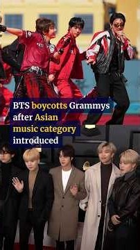 BTS boycotts Grammys after Asian music category introduced