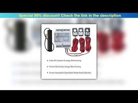 Get Bi-directional,150A,Din Rail,Home-Assistant,Zabbix,NodeRed,Solar PV,CE,Three Phase Energy Meter