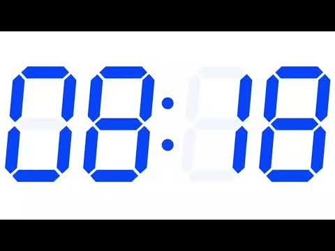 15 Minute Blue White Stopwatch - Relaxing calm Ambient Music