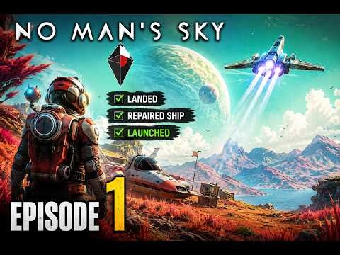 NO MAN’S SKY EP 1 | Stranded On An Alien Planet & We Repaired Our Ship And Started Our Adventures!!!