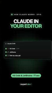 Claude Code in VS Code & JetBrains: setup and shortcuts #Shorts