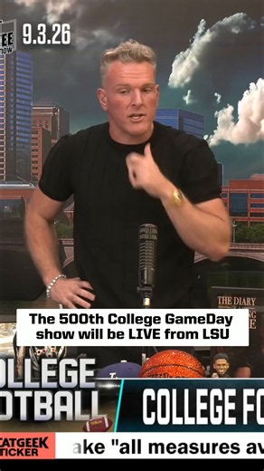 Live from Baton Rouge 🐅 #CFB #CFP #LSU #PatMcAfeeshow | pat mcafee