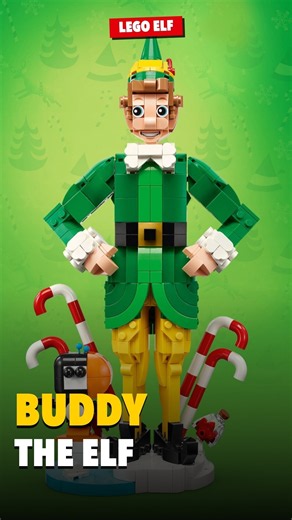 LEGO Buddy the Elf Revealed — 713-Piece Buildable Figure from Elf | Seasonal Set #40865
