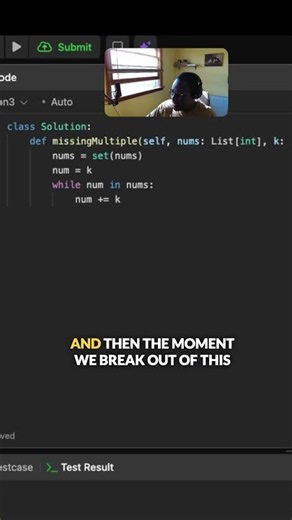 LeetCode 3718: Smallest Missing Multiple of K (Array to HashSet Trick) #lindorcodes #leetcode
