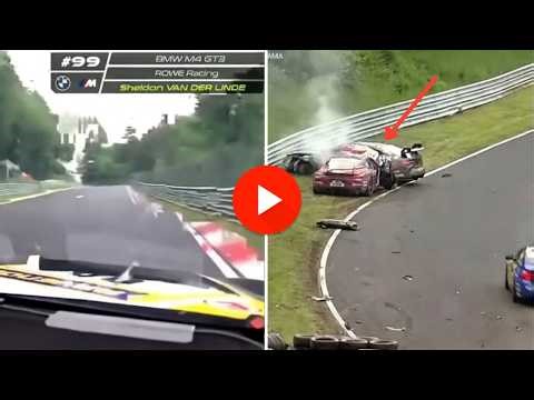 NLS 24H crash 2026 | massive racing qualifiers crash Nürburgring | juha miettinen