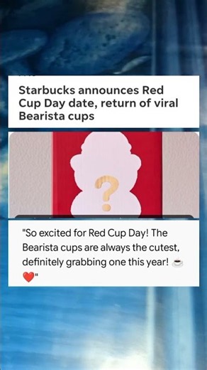 A Bearista cup surprise box is coming to Starbucks. How ​#Starbucks ​#LimitedEdition ​#CoffeeLovers