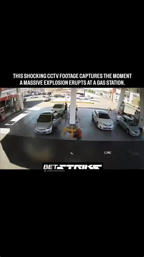 atomicpulsex on Instagram: "The video begins with a seemingly normal scene: several cars are parked at the pumps under the station's canopy, and staff members are attending to customers. In a split second, a massive fireball erupts from the left side of the frame, likely originating near a fuel dispenser or an underground tank. The force of the blast sends thick plumes of black and orange smoke skyward, instantly engulfing the area. #viral #fyp #blastmoments #explosion #explore"