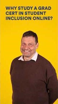 Why Study a Graduate Certificate in Student Inclusion Online?