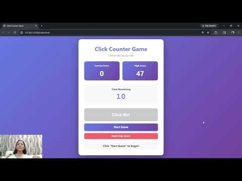 Click Counter Frontend Project Made With HTML,CSS and JavaScript