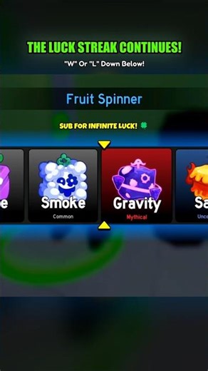 My INSANE Luck Streak Continues! 🎰 (Gravity Fruit) #bloxfruits #roblox